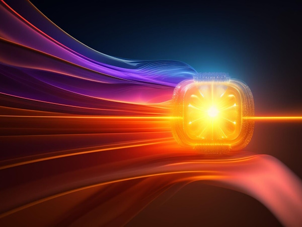 Ein Bild einer Uhr, von der ein blendendes Licht ausgeht, das atemberaubende Kernfunktionen des Internets zeigt.