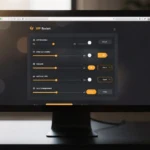 WP Rocket dashboard displaying performance optimisation settings with sliders and toggle controls on a desktop monitor.